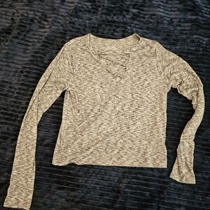 Cute Hollister Co. long sleeve top with cross detailing #HollisterCo
